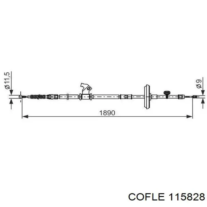 Cable de freno de mano trasero izquierdo Opel 42599463 precio, desde 31,88 EUR