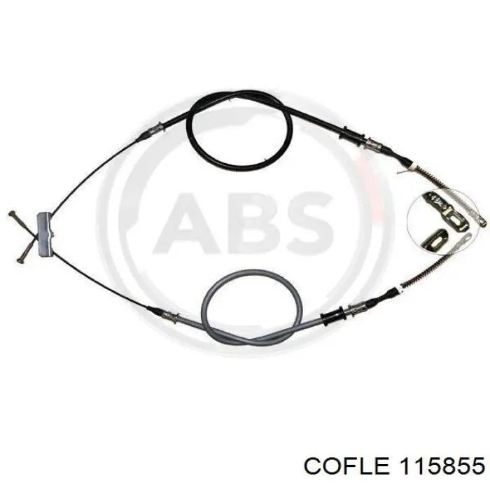 115855 Cofle cable de freno de mano trasero derecho/izquierdo