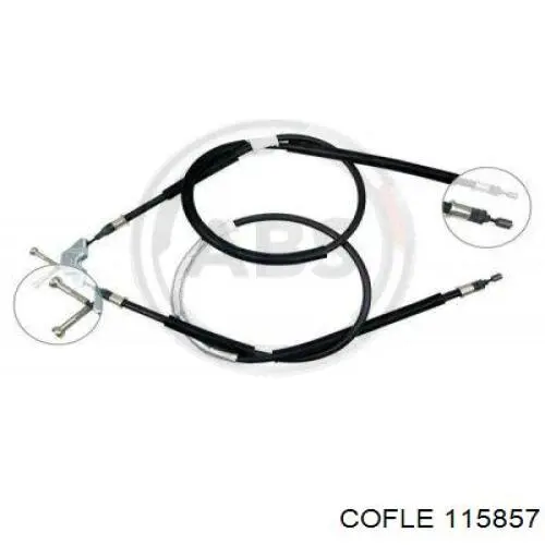 115857 Cofle cable de freno de mano trasero derecho/izquierdo