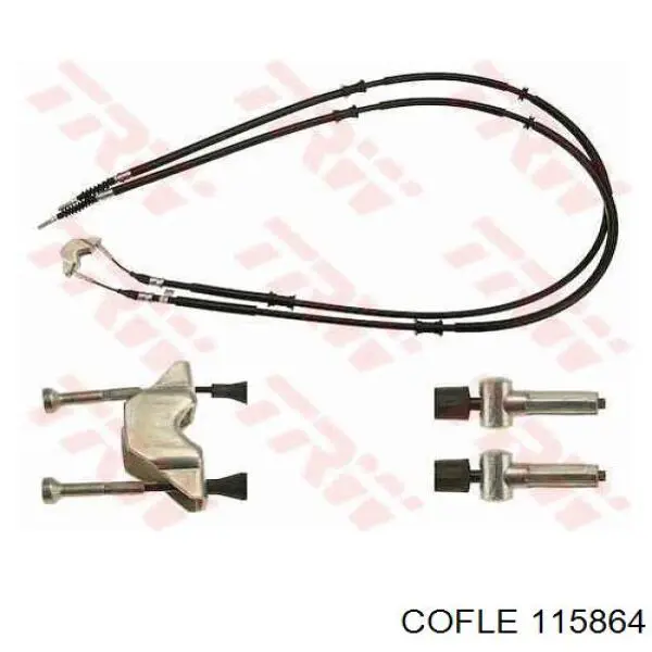 115864 Cofle cable de freno de mano trasero derecho/izquierdo