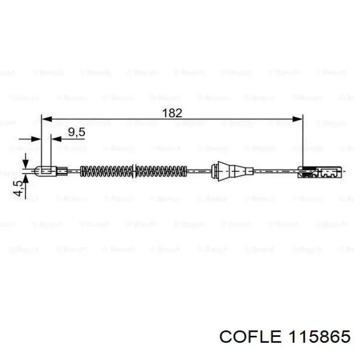 11.5865 Cofle cable de freno de mano trasero derecho/izquierdo