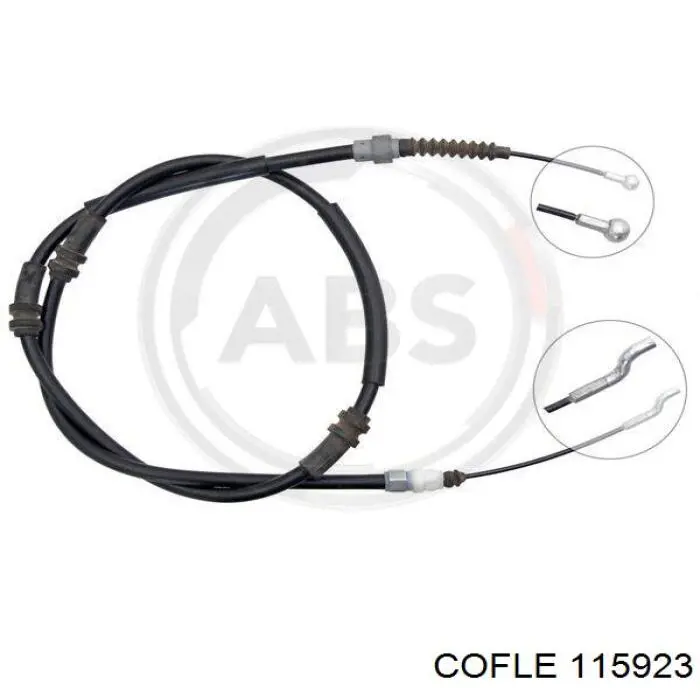 Cable de freno de mano trasero derecho 90334821 General Motors