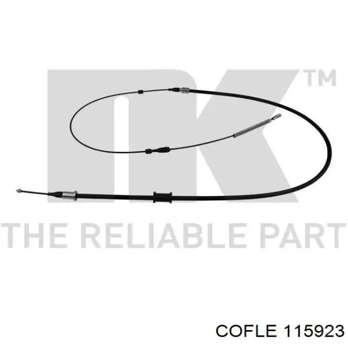 Cable de freno de mano trasero derecho para Opel Vectra (86, 87)