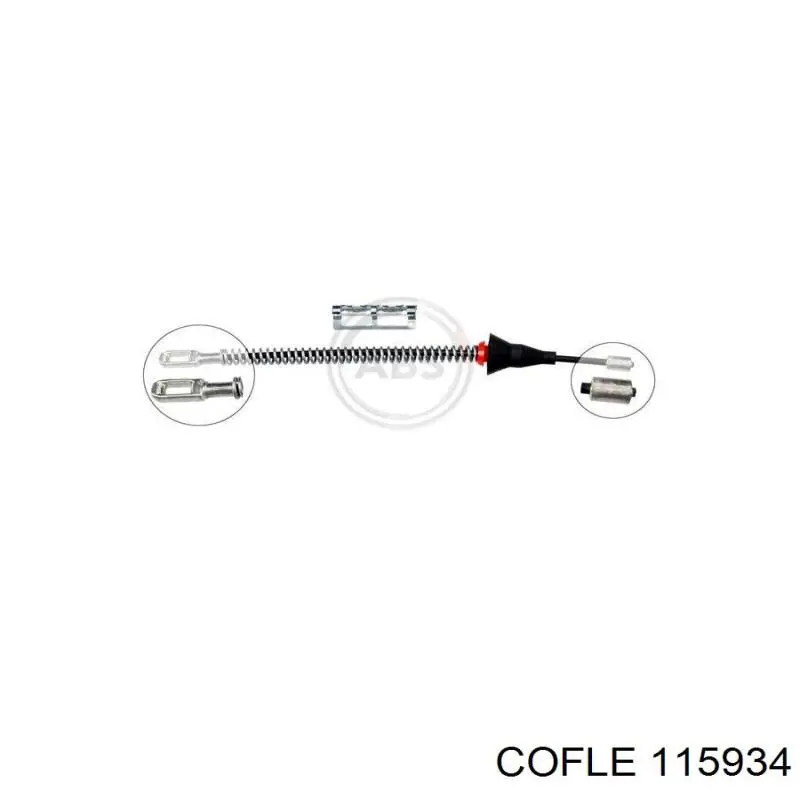 11.5934 Cofle cable de freno de mano trasero derecho/izquierdo