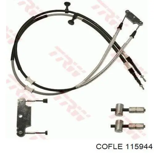 0522451 Opel cable de freno de mano trasero derecho/izquierdo