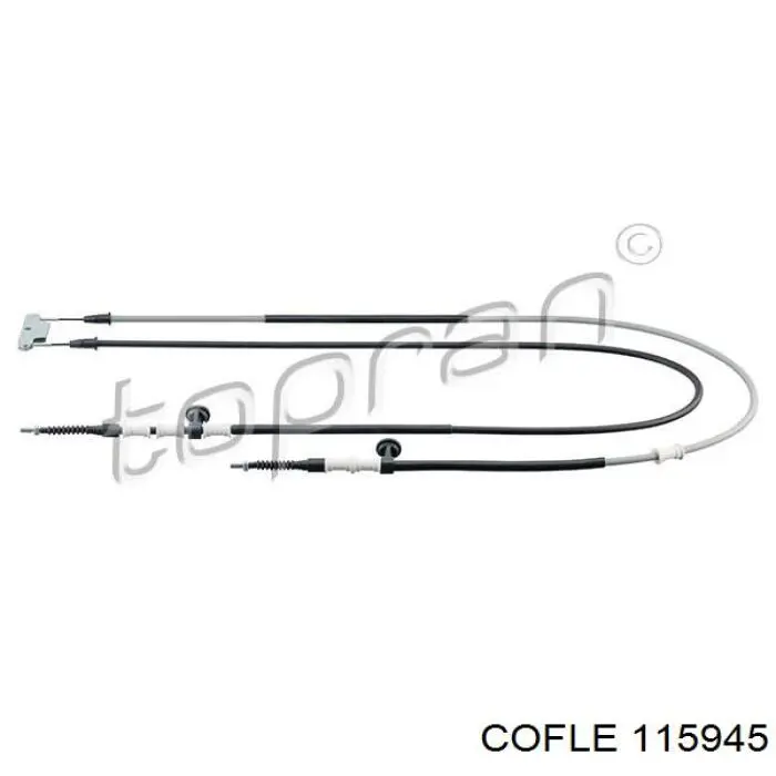 115945 Cofle cable de freno de mano trasero derecho/izquierdo