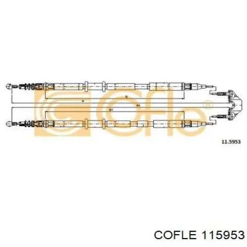 Cable de freno de mano trasero derecho/izquierdo ABE C7X008ABE precio, desde 32,65 EUR
