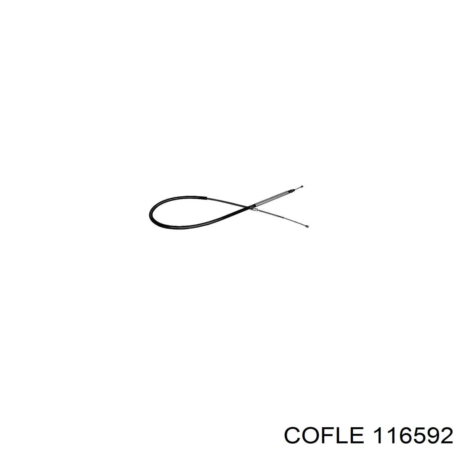 116592 Cofle cable de freno de mano trasero derecho/izquierdo