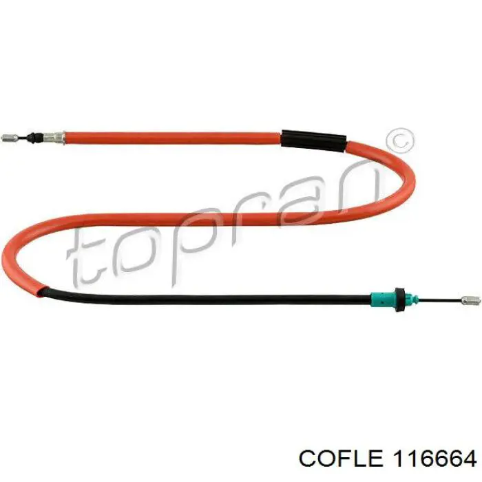 11.6664 Cofle cable de freno de mano trasero izquierdo