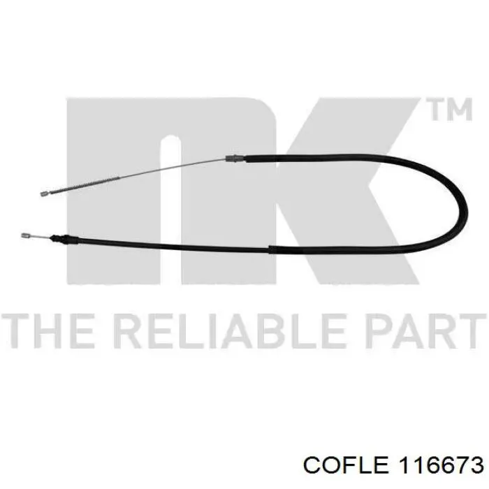 11.6673 Cofle cable de freno de mano trasero derecho/izquierdo