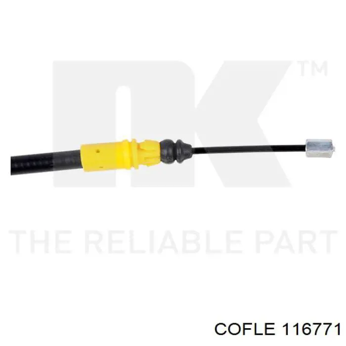 116771 Cofle cable de freno de mano trasero derecho/izquierdo