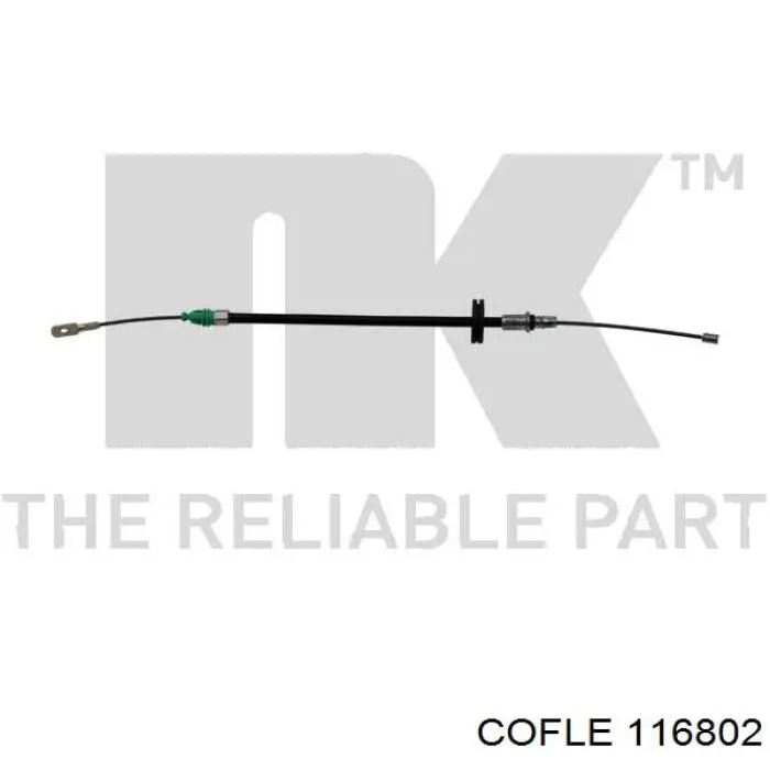 11.6802 Cofle cable de freno de mano intermedio