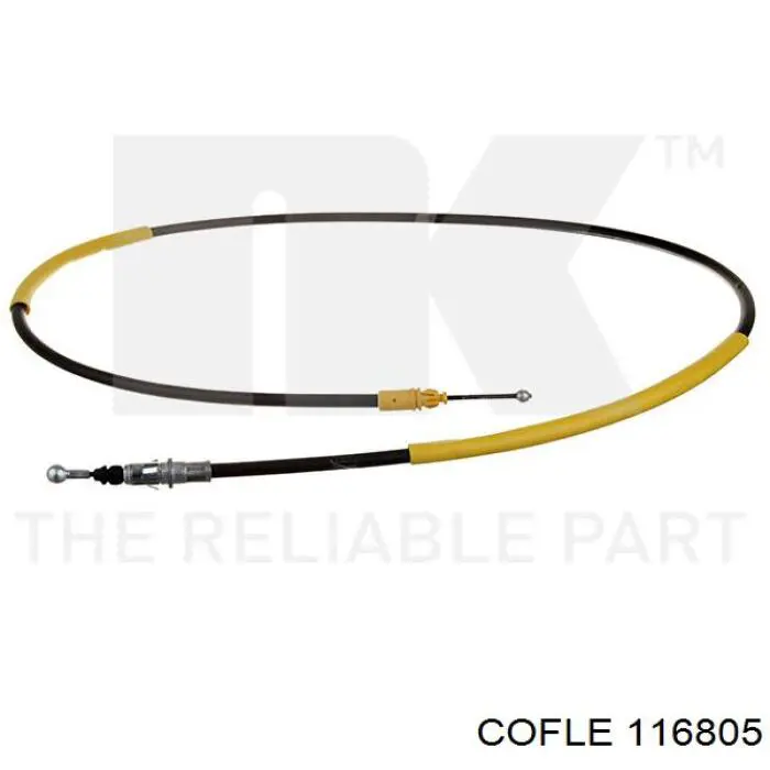 116805 Cofle cable de freno de mano trasero derecho