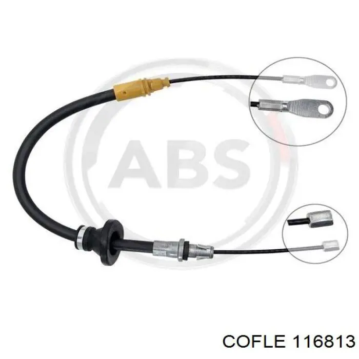 116813 Cofle cable de freno de mano delantero