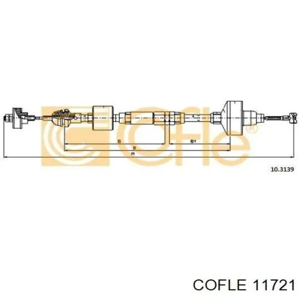 Cable embrague Cautex 901451