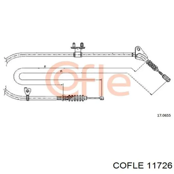 1172.6 Cofle cable de embrague