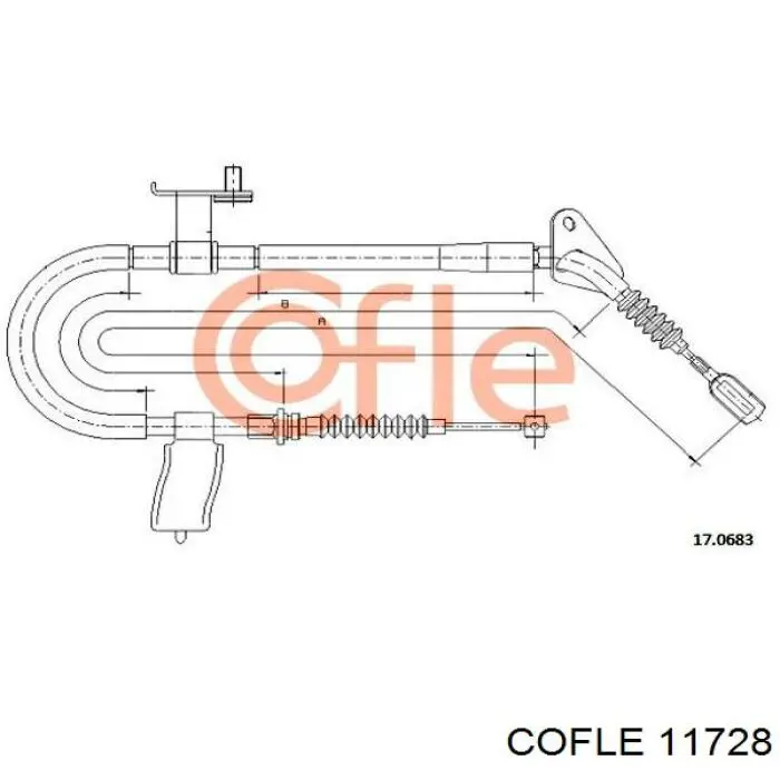 1172.8 Cofle cable de embrague