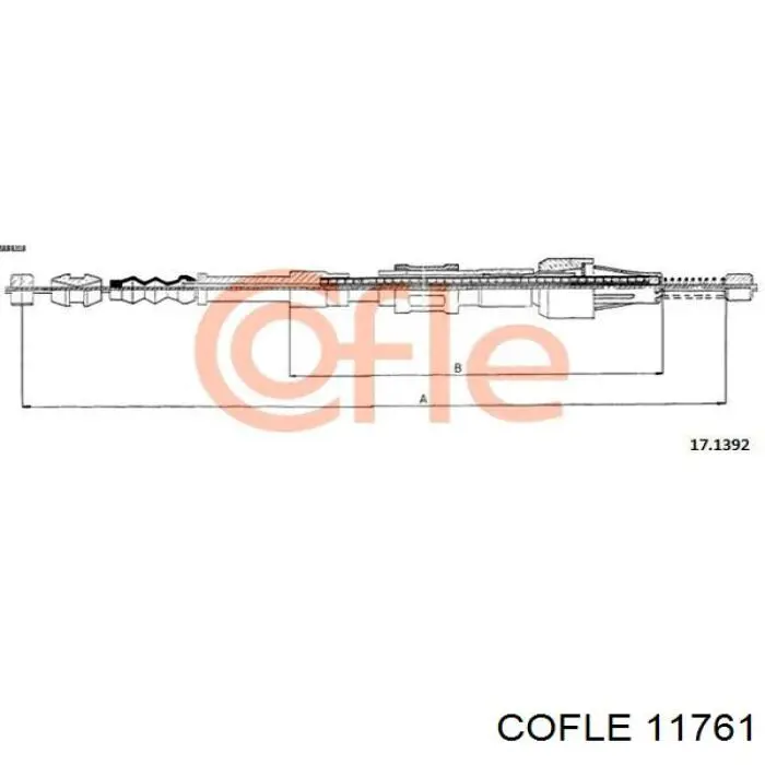 0004401246 Fiat/Alfa/Lancia cable de capó del motor