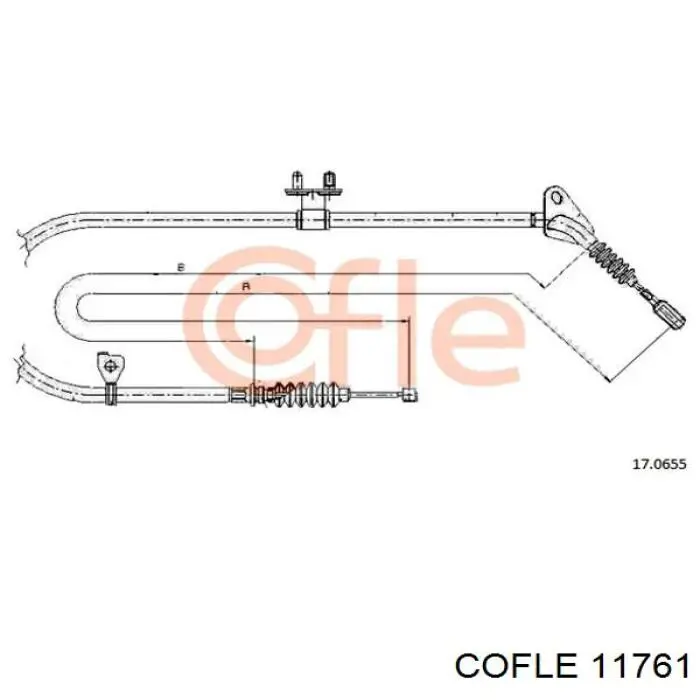 Cable de apertura de capó del motor Cofle 11761 precio, desde 10,08 USD