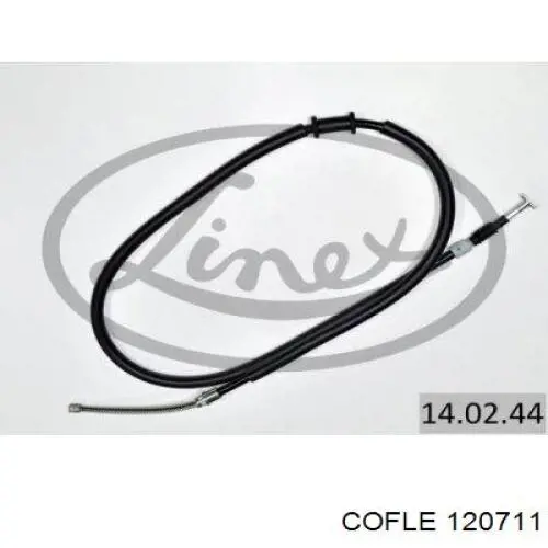 12.0711 Cofle cable de freno de mano trasero derecho