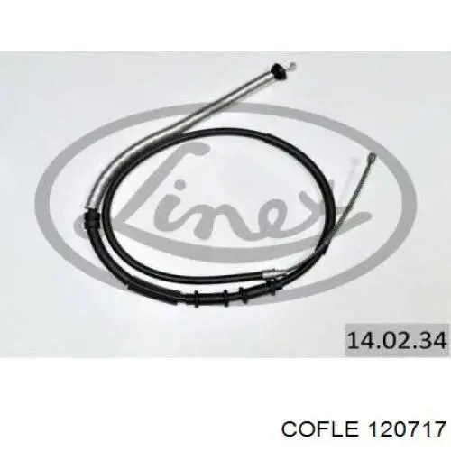 Cable de freno de mano trasero izquierdo 51846220 Fiat/Alfa/Lancia