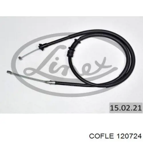 12.0724 Cofle cable de freno de mano trasero derecho