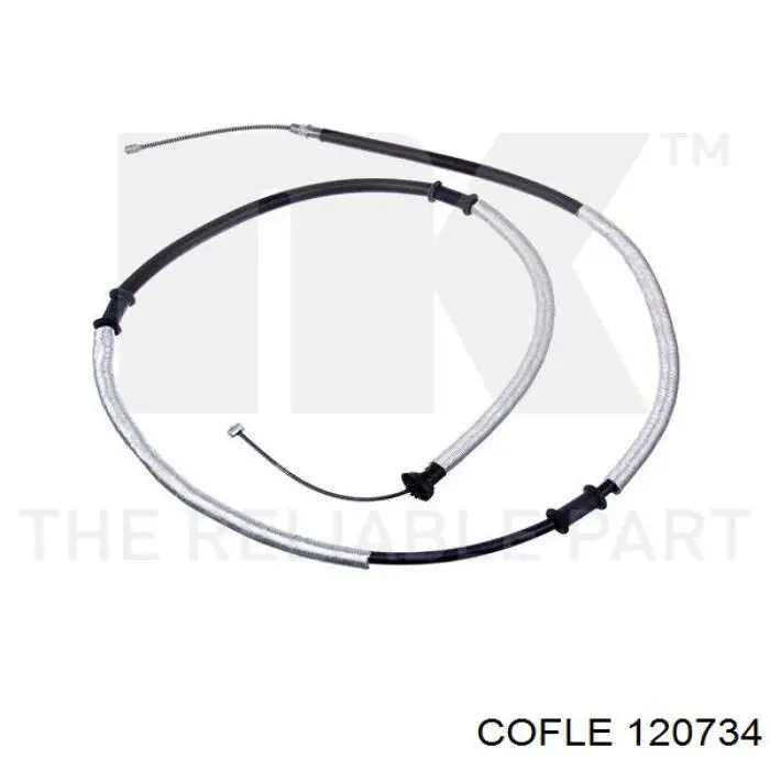 12.0734 Cofle cable de freno de mano trasero derecho