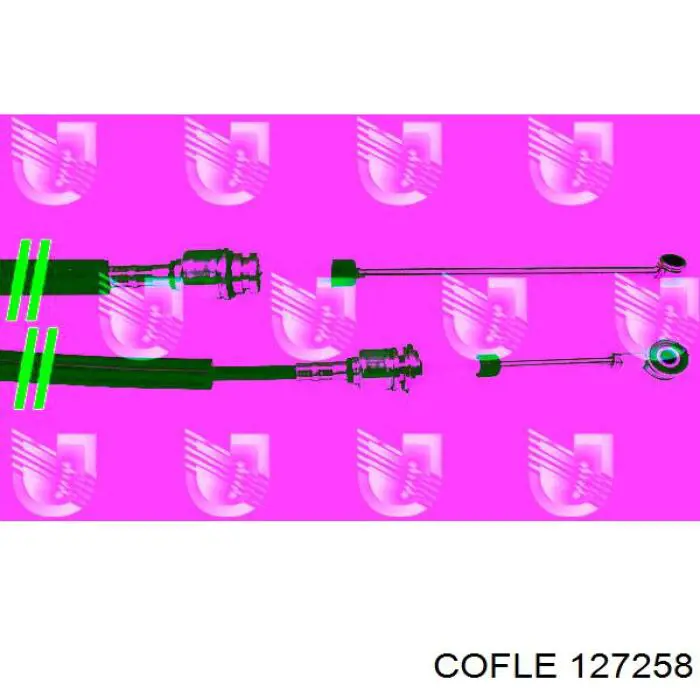 12.7258 Cofle cable de accionamiento, caja de cambios (selección de marcha)