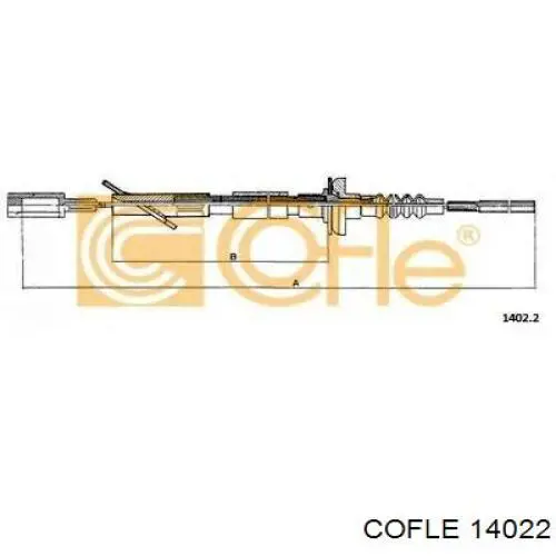 Cable de embrague 207003 Beca Cables