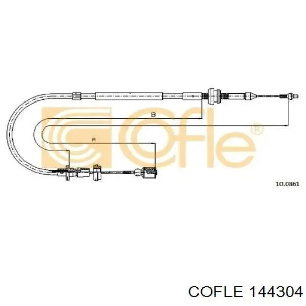 Cable del acelerador para Volkswagen Transporter (70XA)