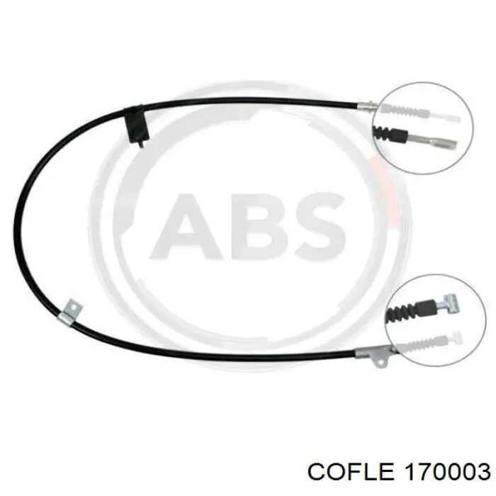 17.0003 Cofle cable de freno de mano trasero izquierdo