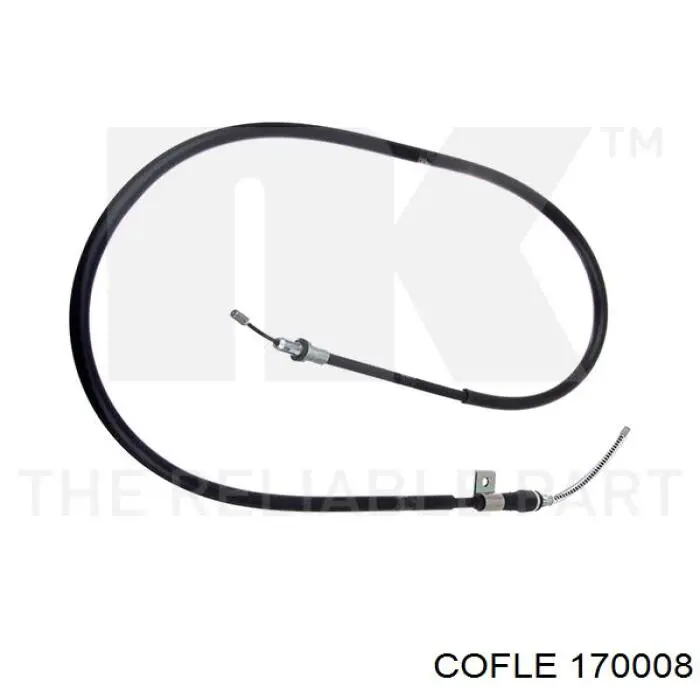 170008 Cofle cable de freno de mano trasero izquierdo