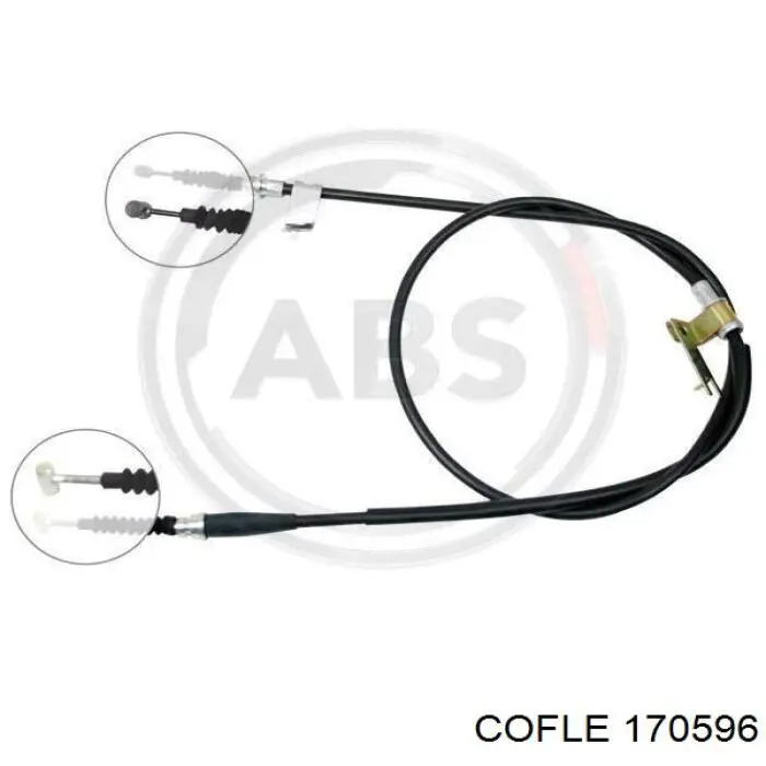 170596 Cofle cable de freno de mano trasero izquierdo