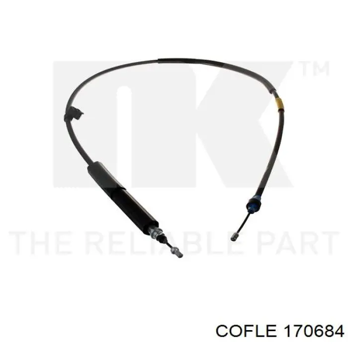 17.0684 Cofle cable de freno de mano trasero derecho