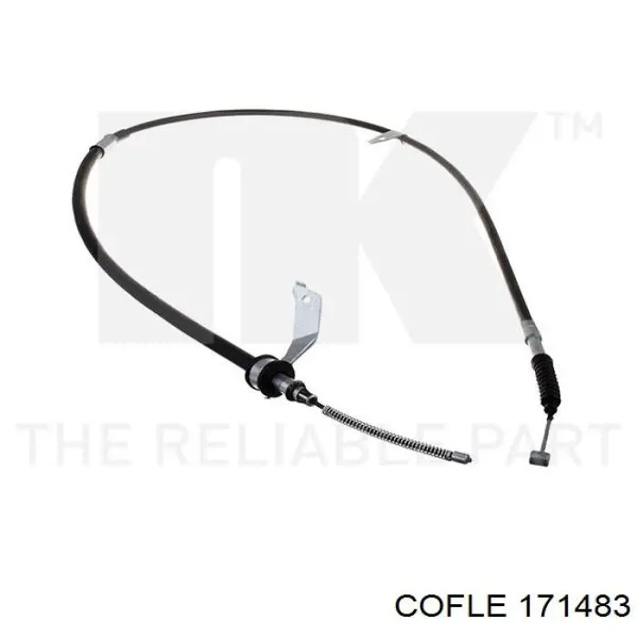 17.1483 Cofle cable de freno de mano trasero derecho