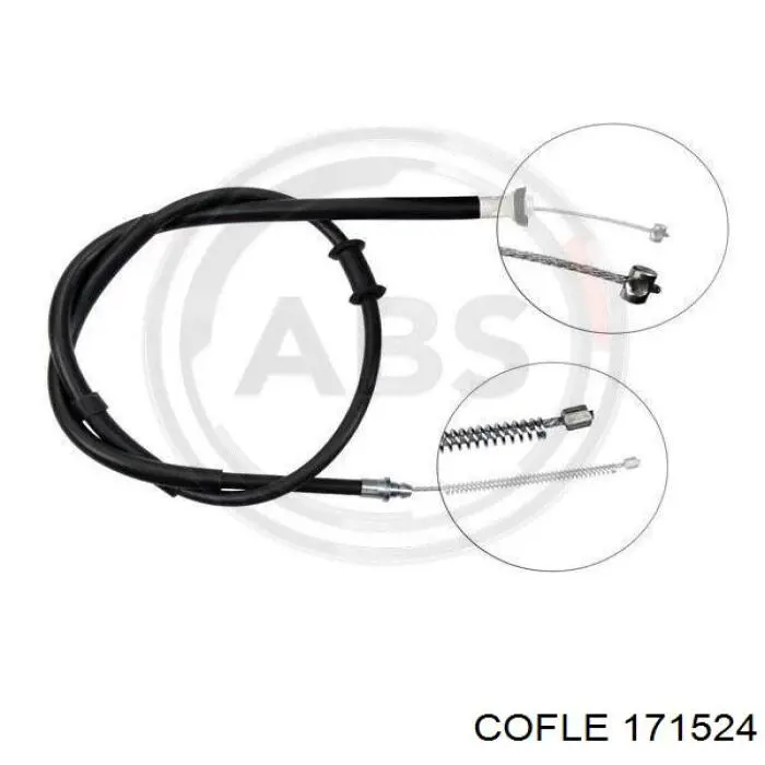 171524 Cofle cable de freno de mano delantero