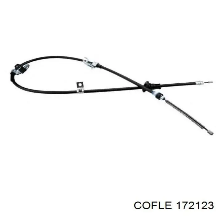 172123 Cofle cable de freno de mano trasero derecho