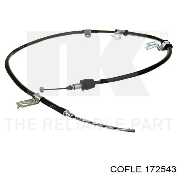 17.2543 Cofle cable de freno de mano trasero derecho