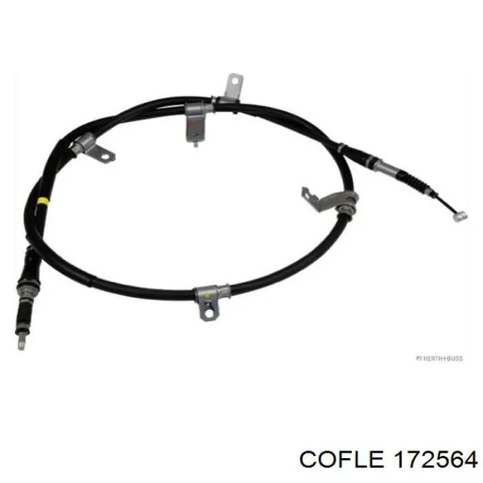 17.2564 Cofle cable de freno de mano trasero derecho