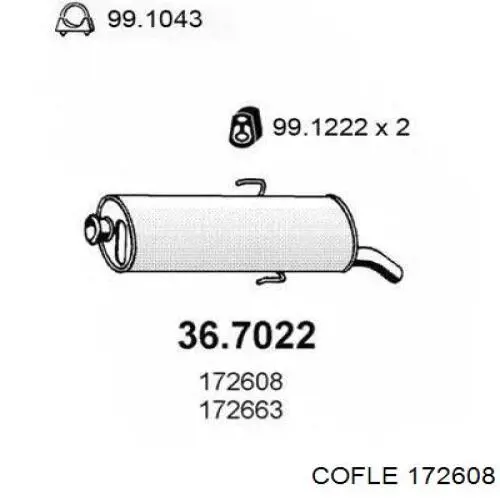 Cable de freno de mano trasero izquierdo Subaru Forester (S10, SF)