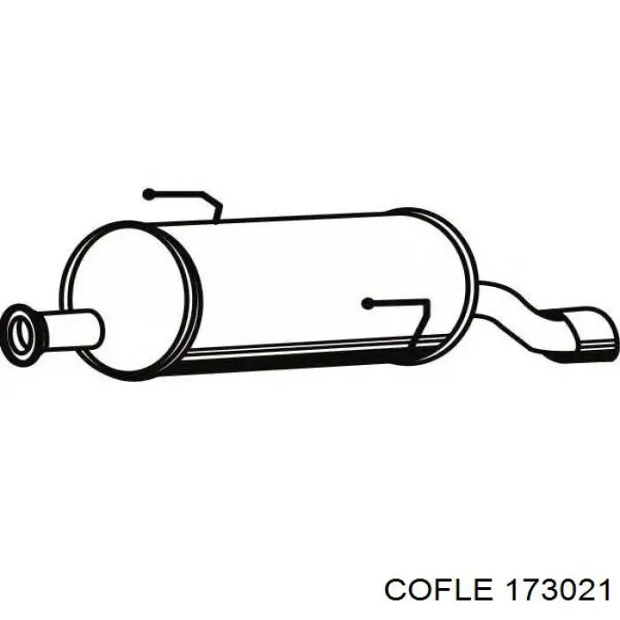 17.3021 Cofle cable de freno de mano trasero derecho