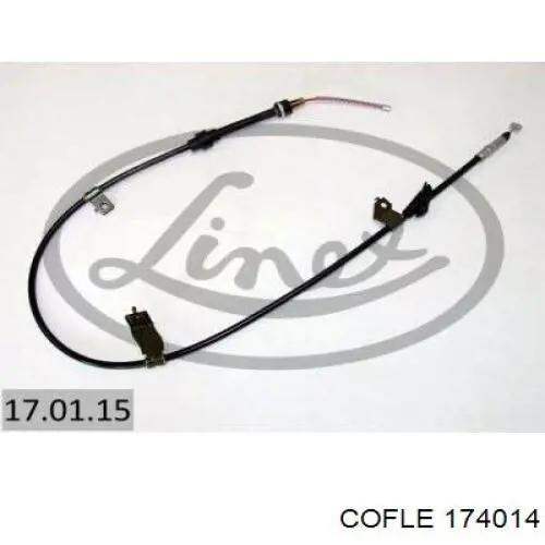 174014 Cofle cable de freno de mano trasero izquierdo