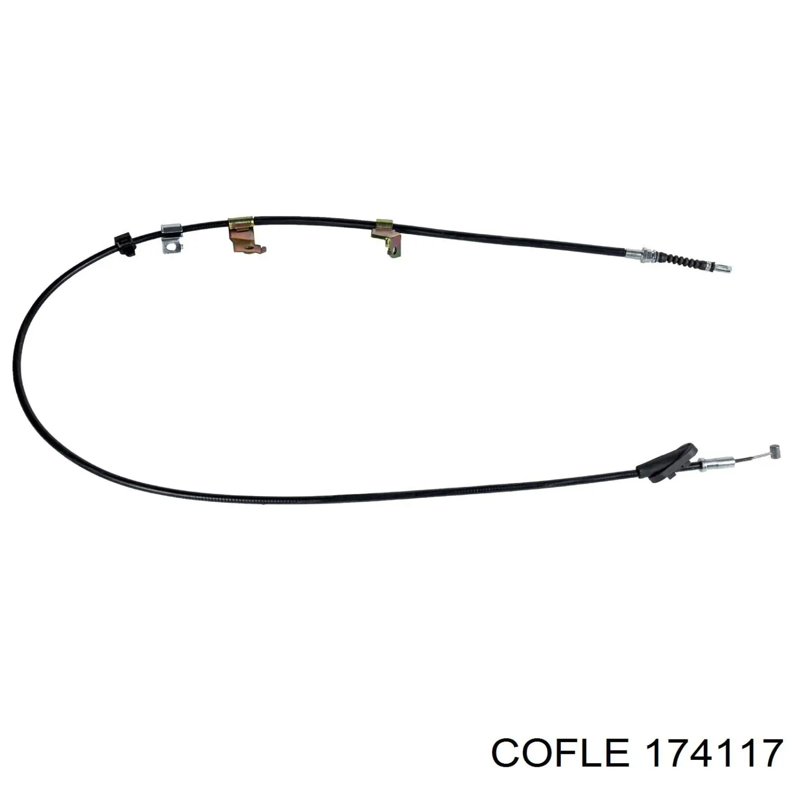 17.4117 Cofle cable de freno de mano trasero izquierdo