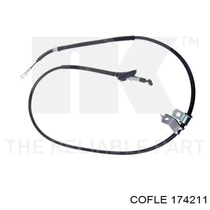 174211 Cofle cable de freno de mano trasero izquierdo