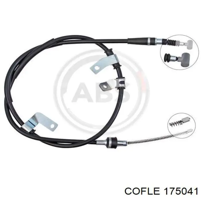 17.5041 Cofle cable de freno de mano trasero izquierdo