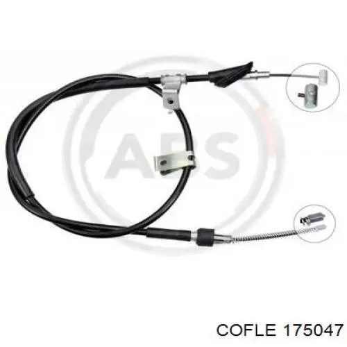 175047 Cofle cable de freno de mano trasero derecho