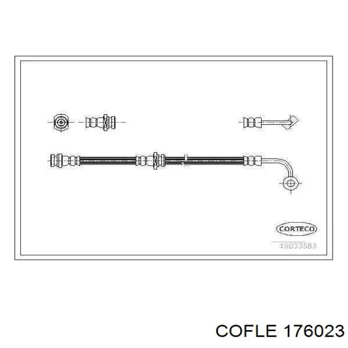 17.6023 Cofle cable de freno de mano trasero derecho