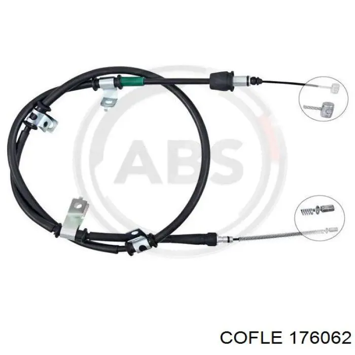 176062 Cofle cable de freno de mano trasero izquierdo