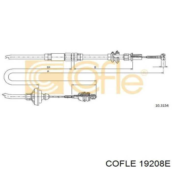 19.208E Cofle cable de embrague