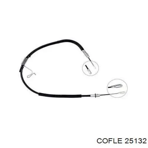 Cable de freno de mano trasero izquierdo 911126 SPJ